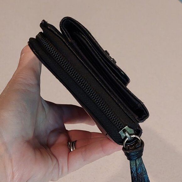 "UNLISTED" by Kenneth Cole Black Zip-Around Wallet - Picture 9 of 15